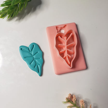 Alocasia Leaf Digital STL Polymer Clay Earring Cutter File