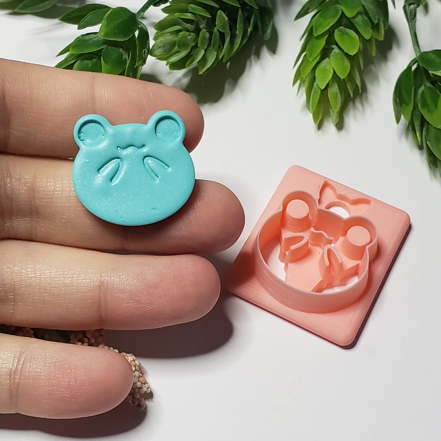 Cutesy Round Frog Digital STL Polymer Clay Earring Cutter File