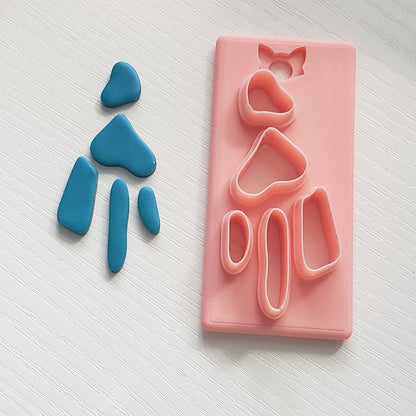 "Jasmin" Abstract Digital STL Polymer Clay Earring Cutter File