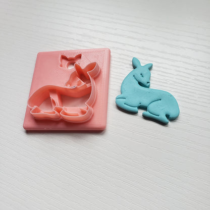 Deer Digital STL Polymer Clay Earring Cutter File