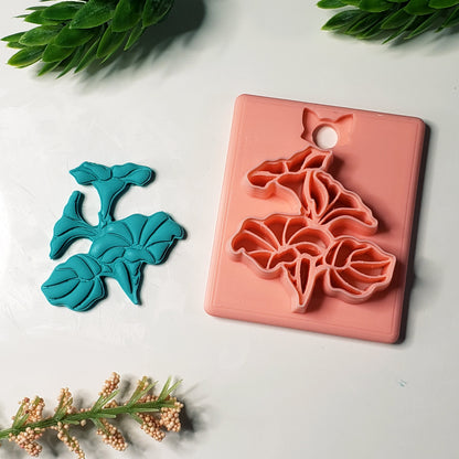 Morning Glory Flower Digital STL Polymer Clay Earring Cutter File