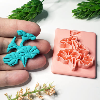 Morning Glory Flower Digital STL Polymer Clay Earring Cutter File