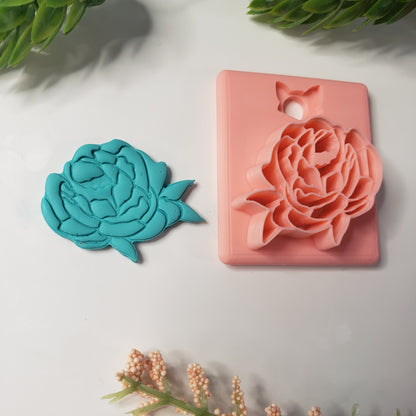 Peony Flower Digital STL Polymer Clay Earring Cutter File