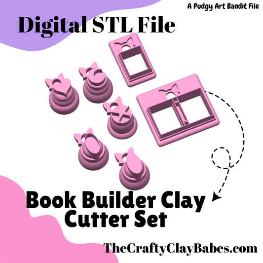 Build a Book Digital STL Polymer Clay Cutter File Set