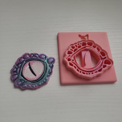 Dragon Eye Digital STL Polymer Clay Earring Cutter File