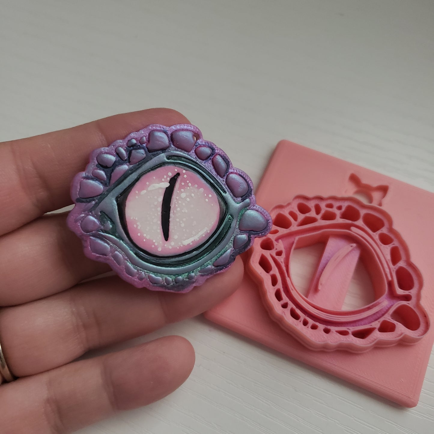 Dragon Eye Digital STL Polymer Clay Earring Cutter File