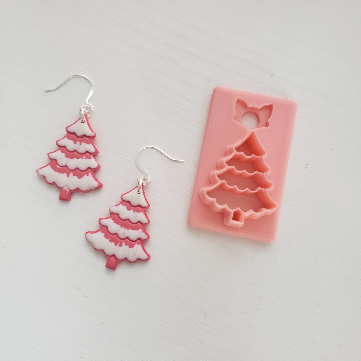 Fancy Christmas Tree Digital STL Polymer Clay Earring Cutter File